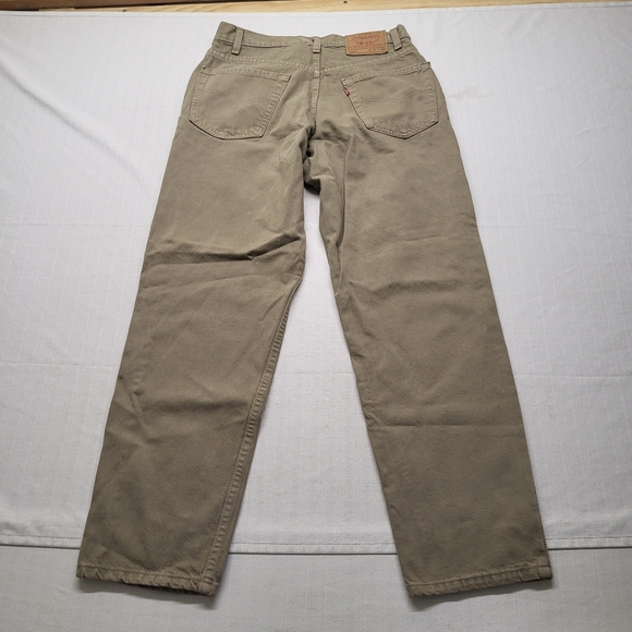 VTG Levis 550 Jeans Mens 31/30 Tan Denim Relaxed Straight 90s Y2K Retro USA - Picture 12 of 14
